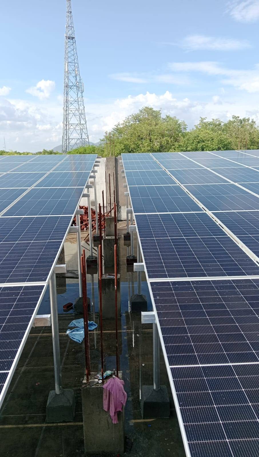 Udumalai 100kW Hybrid Solar Power Plant Installation - Namakkal